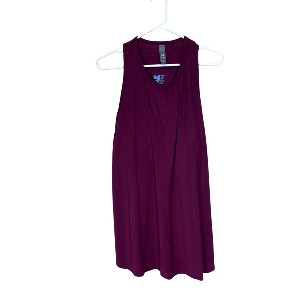 SHEBIRD Freedom Racerback TANK Top Built-In Bra Maroon size 9 (XXXL) Athletic - Picture 8 of 9